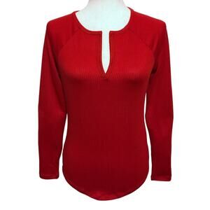 Jenni NWT Red Long Sleeves Sleepwear Top Women Various